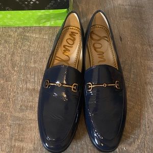 Sam Edelman Navy Patent Loafer, Size 8